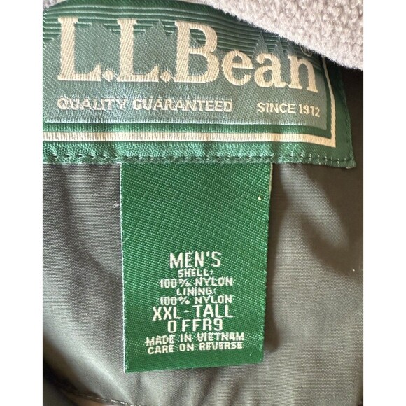 LL Bean 3 In 1 Full Zip Jacket Coat With Zip Fleece Liner Men’s Size XXL Tall - Picture 9 of 9